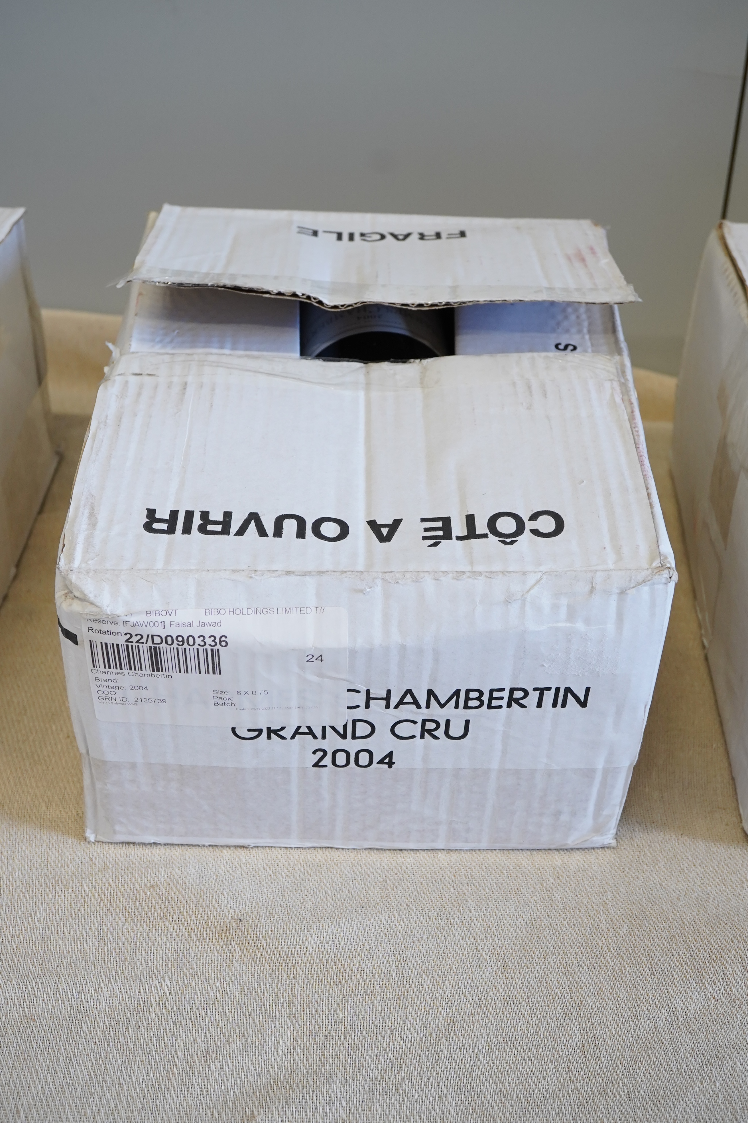 Cercle des Vins Fins, Charmes-Chambertin Grand Cru, 2004